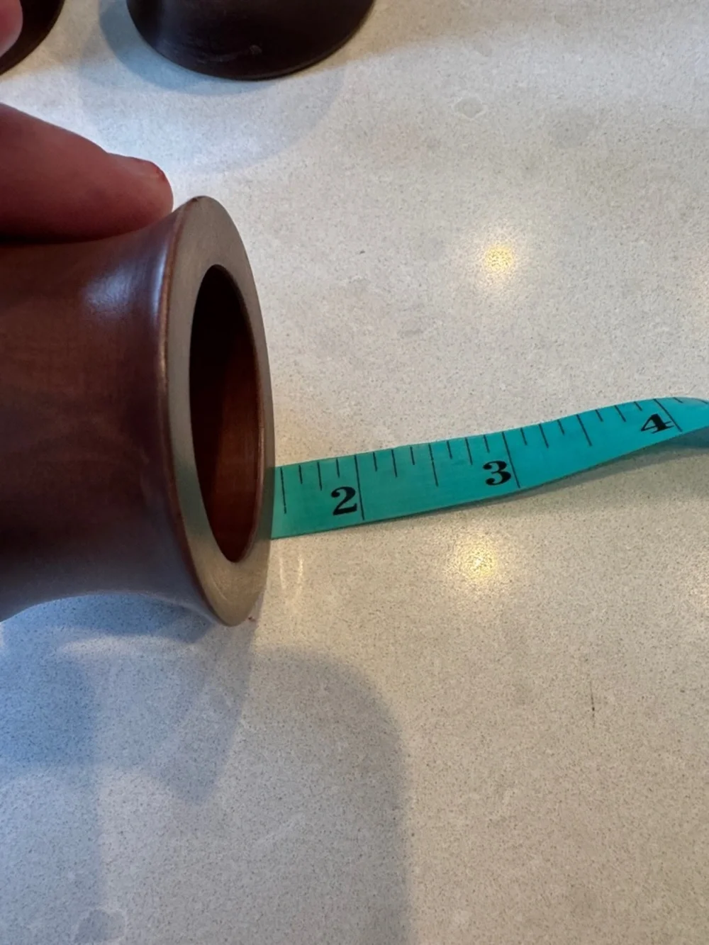 Pier 1 Brown Wooden Napkin Rings Set of 4